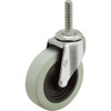 Colson 2 In. Gray TPR Swivel Threaded Stem Caster 82244 256835