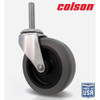 Colson 3 In. Gray TPR Swivel Threaded Stem Caster 82247