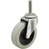 Colson 3 In. Gray TPR Swivel Threaded Stem Caster 82247 258518