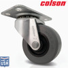 Colson 2 In. Gray TPR Swivel Plate Caster 82241