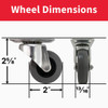 Colson 2 In. Gray TPR Swivel Plate Caster 82241 245918