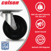 Colson 3 In. Black Polypropylene Swivel Plate Caster 82235 242329