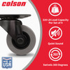 Colson 2 In. Gray TPR & Black Swivel Plate Caster 82242 245244