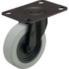 Colson 2 In. Gray TPR & Black Swivel Plate Caster 82242 245244