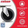 Colson 3 In. Gray TPR Swivel Plate Caster 82251 249094