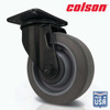 Colson 4 In. Gray TPR & Black Swivel Plate Caster 82255