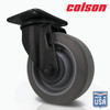 Colson 4 In. Gray TPR & Black Swivel Plate Caster 82255