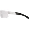 Pyramex Provoq Clear Frame Safety Glasses with Clear Anti-Fog Lenses S7210ST 316356