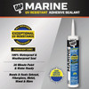 DAP 10.1 Oz. Clear UV Resistant Marine Adhesive Sealant 7079800771 785357