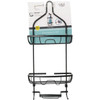 Zenna Home 11 In. x 24 In. Rustproof Hanging Shower Caddy, Matte Black 7418ALBKL 630769