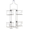 Zenna Home 10-1/4 In. x 24-3/4 In. Satin Nickel Expandable Hanging Shower Caddy