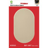 Super Sliders 5-3/4 In. x 9-1/2 In. Beige Oval Hard Furniture Glides (4-Pack)