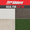 Super Sliders 5-3-4 In. x 9-1-2 In. Beige Oval Hard Furniture Glides (4-Pack) 4705626SL 247440