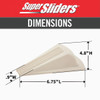 Super Sliders Heavy Duty Almond Doorstop 4214221SL 248824