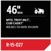 Oregon 1-2 In. x 103 In. Deck Belt for 46 In. Riding Mowers R-15-027 759215