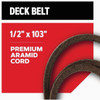 Oregon 1-2 In. x 103 In. Deck Belt for 46 In. Riding Mowers R-15-027 759215