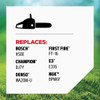 Oregon NGK BPM6F Spark Plug R-77-318-1 722538