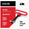 Oregon 1-2 In. x 3.625 In. Universal Hitch Pin for Riding Lawn Mowers R-03-121 719772