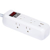 Master Electrician 6-Outlet-4 USB 1350J White Surge Strip with 6 Ft. Cord LTS-PO2B 563884