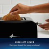 Oster Black Stainless Steel 2-Slice Toaster with Extra Wide Slots 2211571 647436