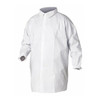 KleenGuard A20 Lab Coat, SMMMS, Hook-and-Loop Closure, White, 2XL, 30 PK