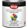 Krylon ColorMaxx Satin Interior-Exterior Wall Paint, White, 1-2 Pt. K05615007 778994