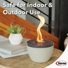 Sterno Small Cocoa & Sand with Dark Brown Lid Tabletop Fire Pit 73046 816066