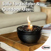 Sterno Medium Onyx with Black Lid Tabletop Fire Pit 73072 856697
