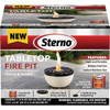 Sterno Medium Onyx and Ivory with Black Lid Tabletop Fire Pit 73074