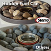 Sterno Medium Onyx and Ivory with Black Lid Tabletop Fire Pit 73074 857216