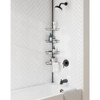 Zenna Home Matte Black Corner Shower Tension Pole Caddy 2156BK 415987