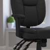 Flash Furniture GO-930F-BK-LEA-ARMS-GG