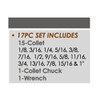 Hhip MT3 17 Piece ER-40 Spring Collet Chuck Set 3900-0531