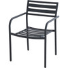 Sunjoy Black Heavy-Duty Steel Stacking Dining Chair A211339700