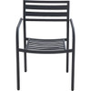 Sunjoy Black Heavy-Duty Steel Stacking Dining Chair A211339700 809546