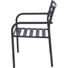 Sunjoy Black Heavy-Duty Steel Stacking Dining Chair A211339700 809546