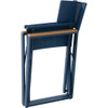Sunjoy Heavy-Duty Steel Textilene Blue Folding Chair A211075241 869474