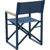 Sunjoy Heavy-Duty Steel Textilene Blue Folding Chair A211075241 869474