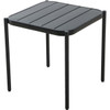 Sunjoy Black 19 In. Square Heavy-Duty Steel Stacking Side Table A210094911