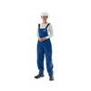 Alphatec Breathable Blue Bibbed Poly Overall, Nomex, 31 in Inseam, Blue, 3XL