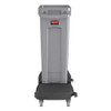 Rubbermaid Commercial Container Dolly,200 lb. Load Cap.,Black 1980602