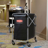 Rubbermaid Commercial Collapsible Basket X-Cart,4 bu. Cap. 1881749