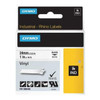Dymo Label Tape Cartridge, Black/White, Labels/Roll: Continuous 1805430