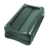 Rubbermaid Commercial Slim Jim Trash Can Lid, Green, Resin 1829400