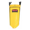 Rubbermaid Commercial Replacement Bag,10-1/2 in. W,Yllw,Vinyl 1966881