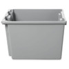 Hang & Stack Storage Bin, Plastic, Gray, 13 in H, 15 1-2 in W, 19 1-2 in L  FG172200GRAY