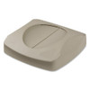 Untouchable(R) 23 gal Trash Can Lid, Swing Beige, Resin, 1 Openings 16 in W-Dia  FG268988BEIG