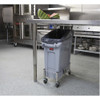 Rubbermaid Commercial Container Dolly,100 lb,Single,9in H,Gray 1968468