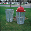 Street Basket 45 gal Round Outdoor Can, Black, None, Steel, Not Applicable  FGSBR52BK