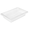 Rubbermaid Commercial Food-Tote Box,18 in L,Clear FG330700CLR